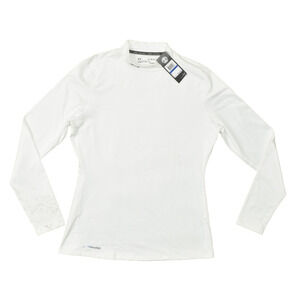 Under Armour Women's Fitted Coldgear Mock Neck Long SleeveWhite Size XL NEW